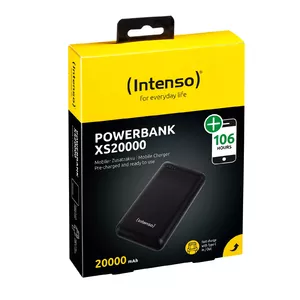 Intenso XS20000 Litija polimērs (LiPo) 20000 mAh Melns