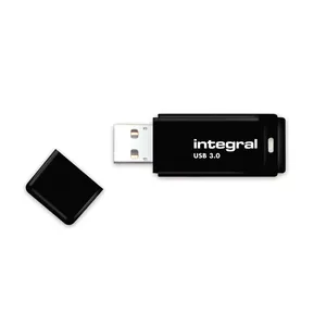 USB flash drive INTEGRAL BLACK 3.0 128 GB — USB Type-A, USB 3.2 Gen 1, 7 g, black