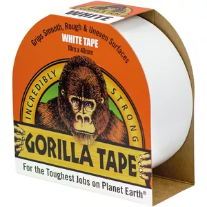 Tape Gorilla tape White 10 m — strong adhesive, waterproof, model 3044611