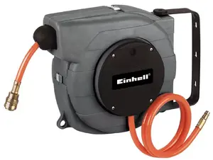 Катушка-шланг Einhell DLST 9+1, шланг 10 м, макс. давление 12 бар, чёрный/серый/оранжевый