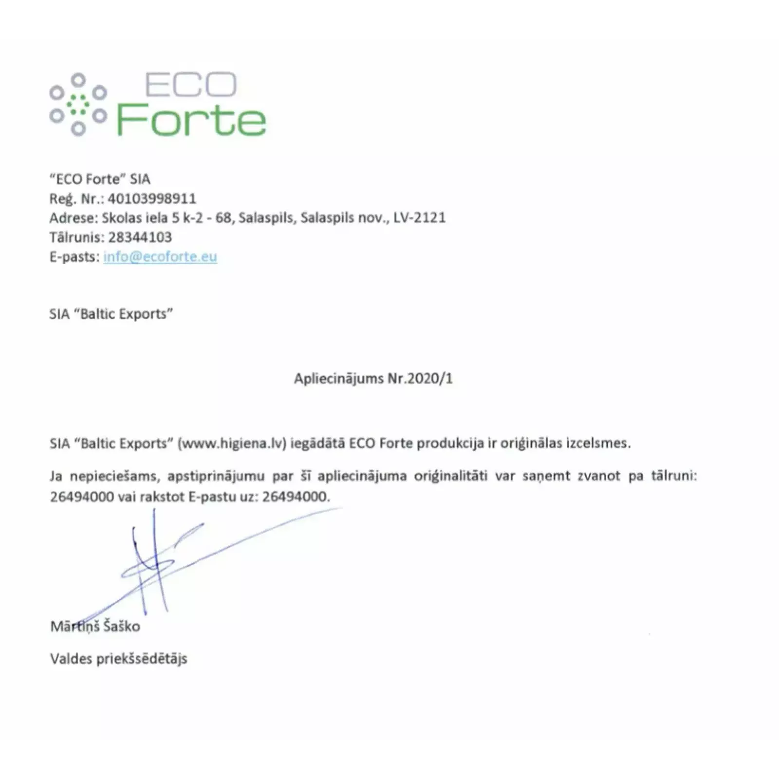 eco forte CH2845-500 Photo 1