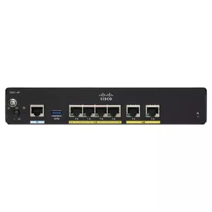 Проводной маршрутизатор Cisco C927-4P Gigabit Ethernet черный