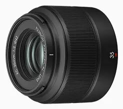 Fujifilm XC35mmF2 Kameras Objektīvs Melns ar