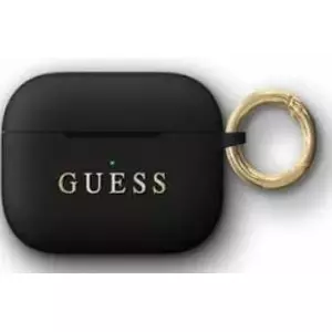 Protective Silicone Case for AirPods Pro GUESS GUACAPSILGLBK black