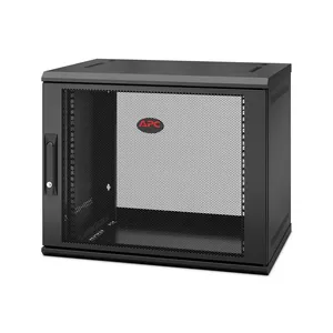 Wall-mounted rack APC NetShelter WX 9U Single Hinged Enclosure 400 mm deep, 90 kg capacity, black