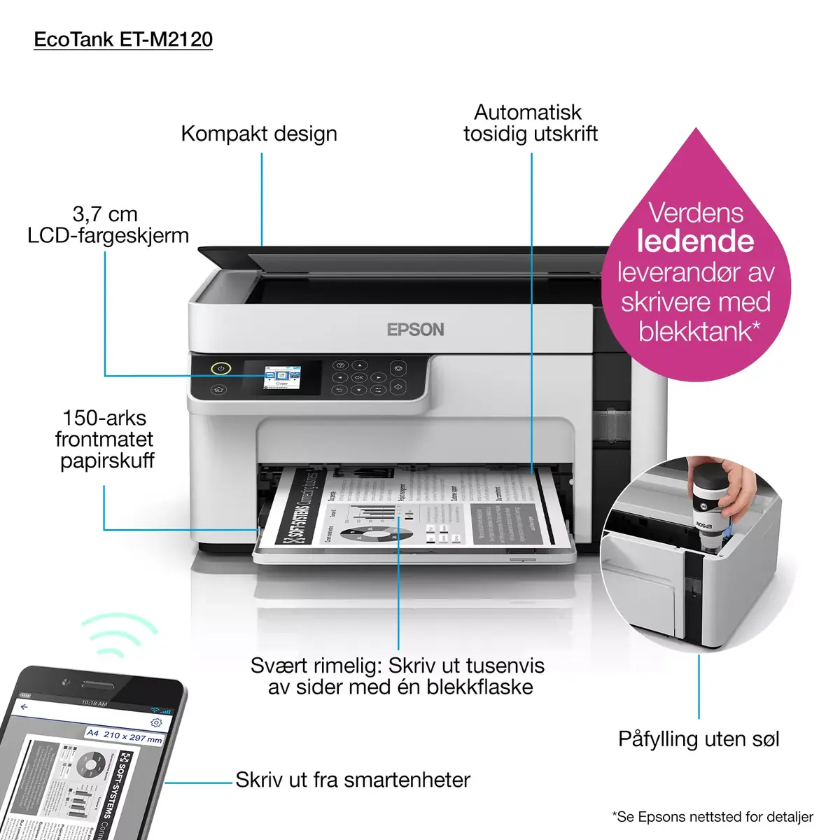 Daudzfunkcionālā ierīce Epson EcoTank ET-M2120 Photo 42