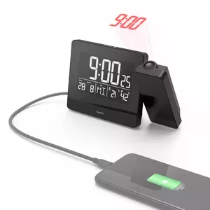 Hama Plus Charge Digital alarm clock Black