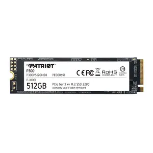 Internal SSD PATRIOT P300 512 GB M.2 PCIe NVMe — Read 1700 MB/s, Write 1200 MB/s, 3D NAND, 3.8 mm, TBW 240