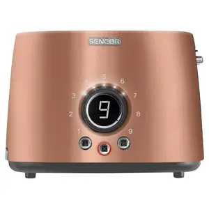 Toaster SENCOR STS 6056GD, 2-slice, 1000 W, gold, button and rotary controls