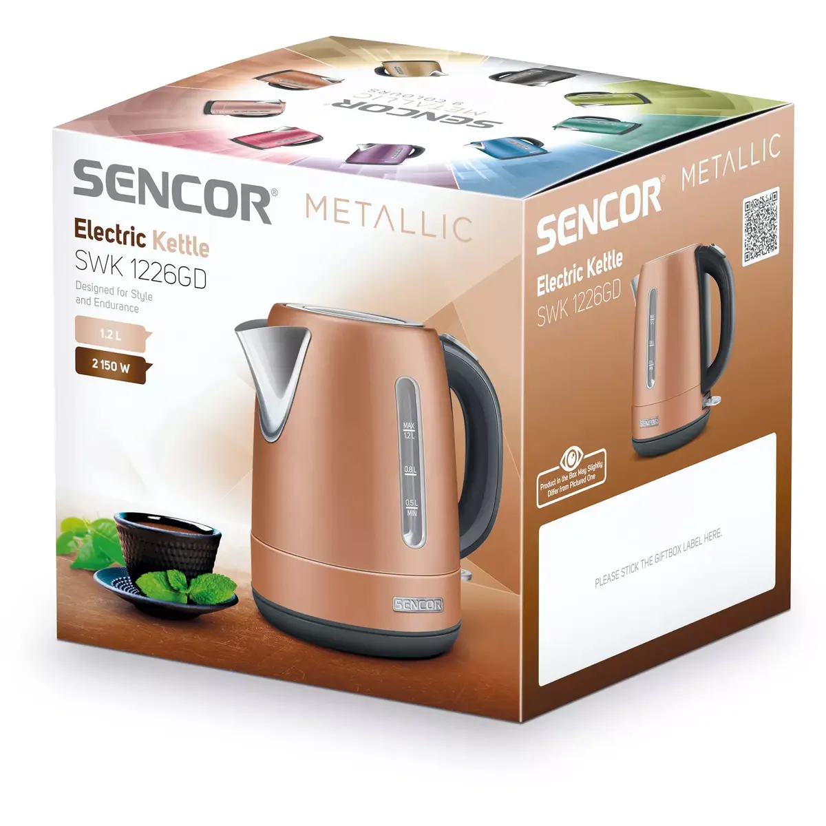 Elektriskā tējkanna SENCOR SWK 1226GD — 1.2 L, 2150 W Photo 10
