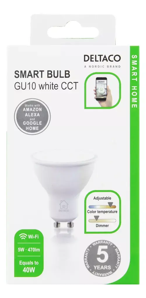 Smart bulb Deltaco SH-LGU10W Photo 2