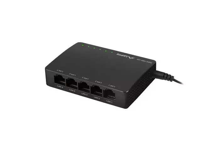 LANBERG DSP2-1005-12V nenovērojams 5 portu Gigabit komutators Photo 2