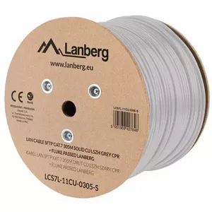 Networking cable Lanberg LCS7L-11CU-0305-S RJ45 Cat7 305 m White