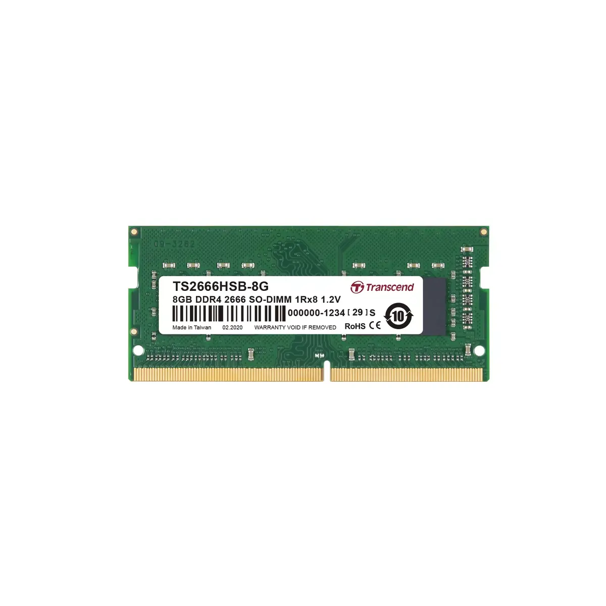 Operatīvā atmiņa Transcend 8GB TS2666HSB-8G Photo 2