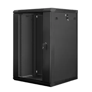 Настенный шкаф LANBERG WF01-6618-10B, 18U, 600×600×907 мм, чёрный, 60 кг