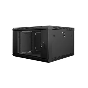 Wall-mounted rack LANBERG WF01-6606-10B, 6U, 19", 600x600 mm, depth 600 mm, black