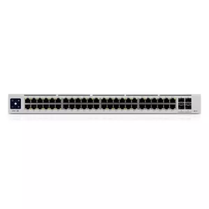 Коммутатор управляемый UBIQUITI UniFi Pro 48-Port PoE — 48×Gigabit, 4×SFP+, PoE 600 Вт, L2/L3, 1U для стойки