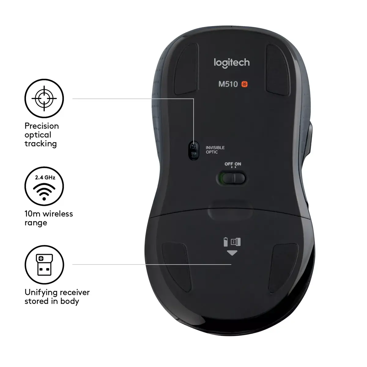 Pele Logitech M510 Photo 6