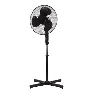 Nordic Home Culture FT-531 Household Floor Fan, 50W, Black