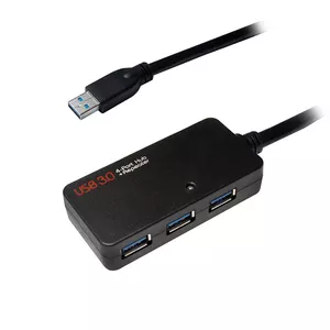 LogiLink UA0262 4-Port USB 3.2 Gen 1 Type-A Active Repeater Hub 10m