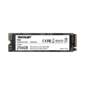 M.2 NVMe SSD PATRIOT P300 256GB — M.2 2280, Read 1700 MB/s, Write 1100 MB/s