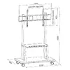 TECHLY ICA-TR31 grīdas statīvs 55"–120" Photo 3