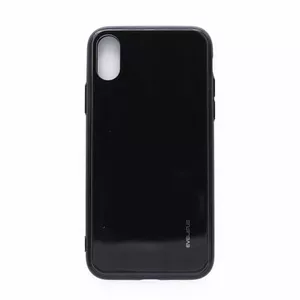 Защитное закалённое стекло Evelatus для Apple iPhone X/XS — полноцветное с электронапылением, чёрный