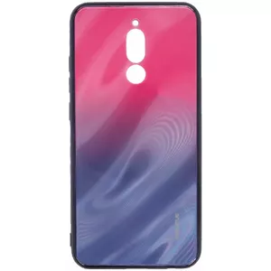 Tempered Glass Phone Case Evelatus for Xiaomi Redmi 8 — Water Ripple Gradient Pink‑Purple