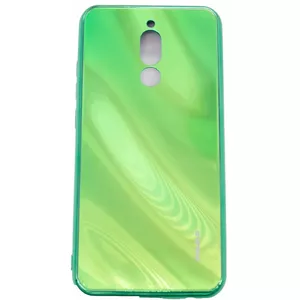 Tempered Glass Screen Protector Evelatus for Xiaomi Redmi 8 — Water Ripple Electroplating Green