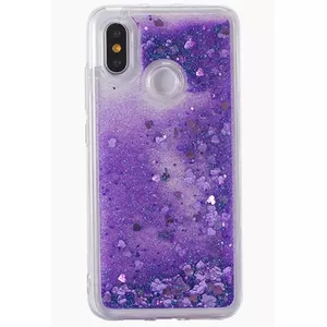 Protective phone case Evelatus for Xiaomi Redmi 7 — Shining Quicksand Purple