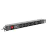 LANBERG PDU-08I-0200-C20-BK PDU, 8× C13, 1U Photo 2