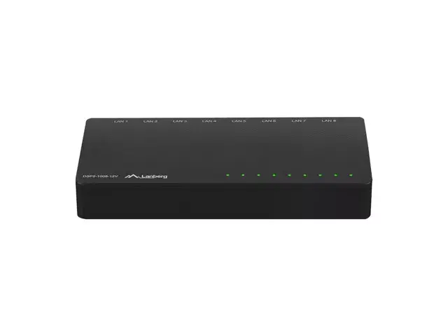 LANBERG DSP2-1008-12V неуправляемый 8‑портовый Gigabit коммутатор Photo 4