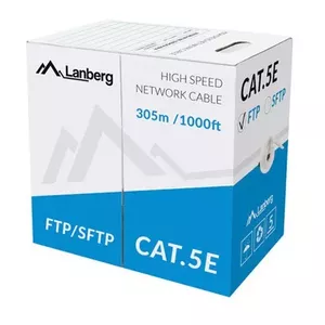 Networking cable Lanberg LCS5-11CU-0305-S RJ45 Cat5e 305 m Grey
