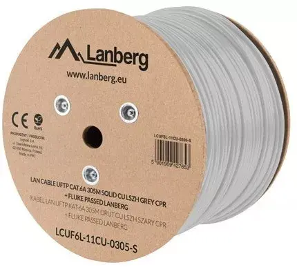 LANBERG Cat6a U/FTP кабель LCUF6L-11CU-0305-S 305 м Photo 2