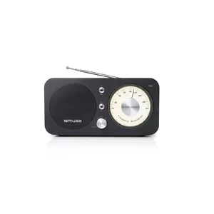 Portable radio Muse M-095 BT — FM 88–108 MHz, 5W RMS, external antenna, AC 100–240V, black