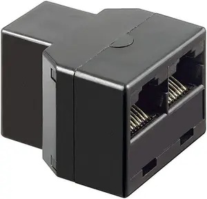 MicroConnect MPK302B Tīkla sadalītājs Melns Sieviete/Sieviete RJ45 Ethernet Y-adapteris