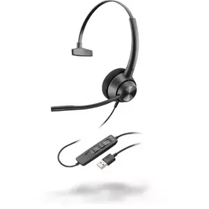 Гарнитура Poly EncorePro 310 проводная USB Type-A, супраауральная, на голову, черная