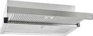 TEKA CNL 6415 Plus Semi built-in pull out Stainless steel Range Hood with 385 m³/h Extraction Power, 5 Speeds, LED Lighting, and Energy Class A