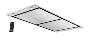 Teka DHT 1285 INOX Ceiling Built-in Range Hood, 807 m³/h, Stainless Steel and Black