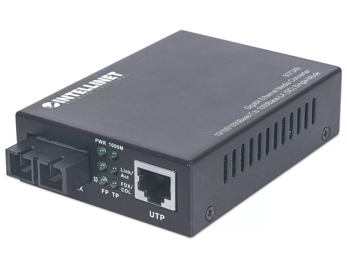 Mediju konvertors Intellinet Gigabit Ethernet 10/100/1000Base-T