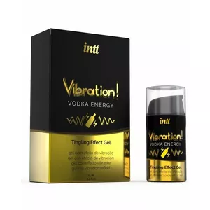 Гель-смазка Intt Vibration Vodka Energy 15 мл — щекочущее и разогревающее средство для интимной зоны