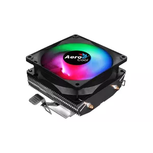 CPU Cooler AEROCOOL Air Frost 2 — 90 mm fan, 2×6 mm heat pipes, TDP 110 W, AM4 compatible, LED multi-colour