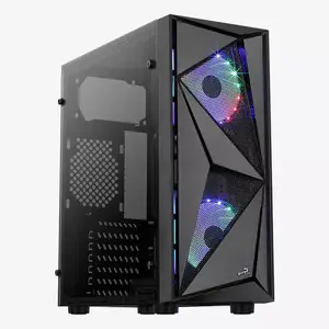 PC Case Aerocool Glider Tempered Glass ATX Black
