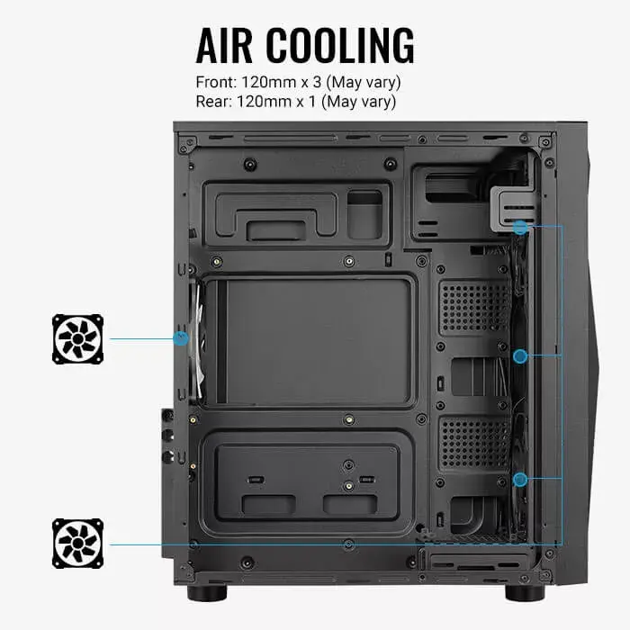 PC Case Aerocool Glider Tempered Glass Photo 5