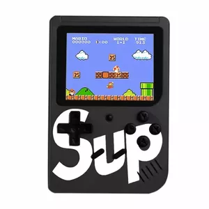 Portable RoGer Retro mini game console RO-400-CO-SI-BK with 400 games, 3" color screen, TV output, black