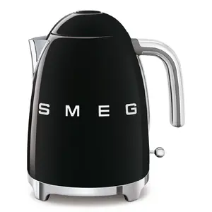 Электрический чайник Smeg 50's Style KLF03BLEU черный 1,7 л 2400 Вт из нержавеющей стали беспроводной с индикатором уровня воды и защитой от перегрева