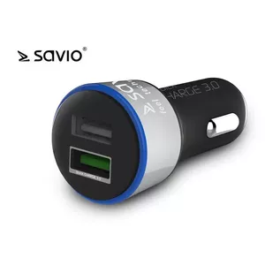 Savio SA-06/B зарядное устройство для мобильных устройств Смартфон Черный Прикуриватель Вне помещения