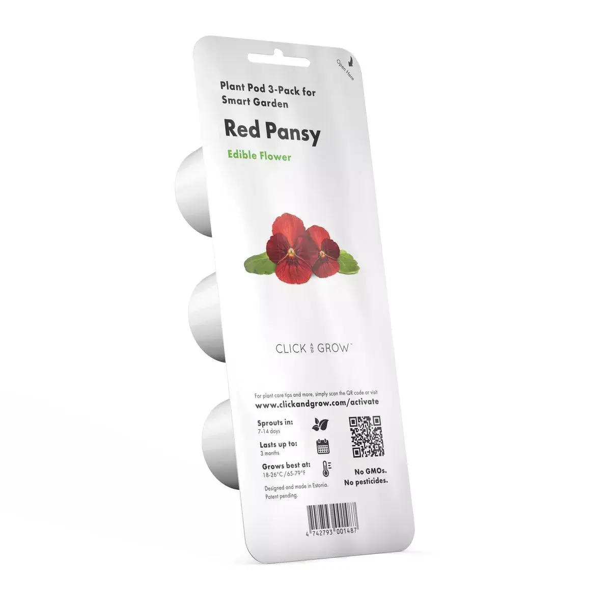 Starter kit Click & Grow Red Pansy Plant Pods Photo 2