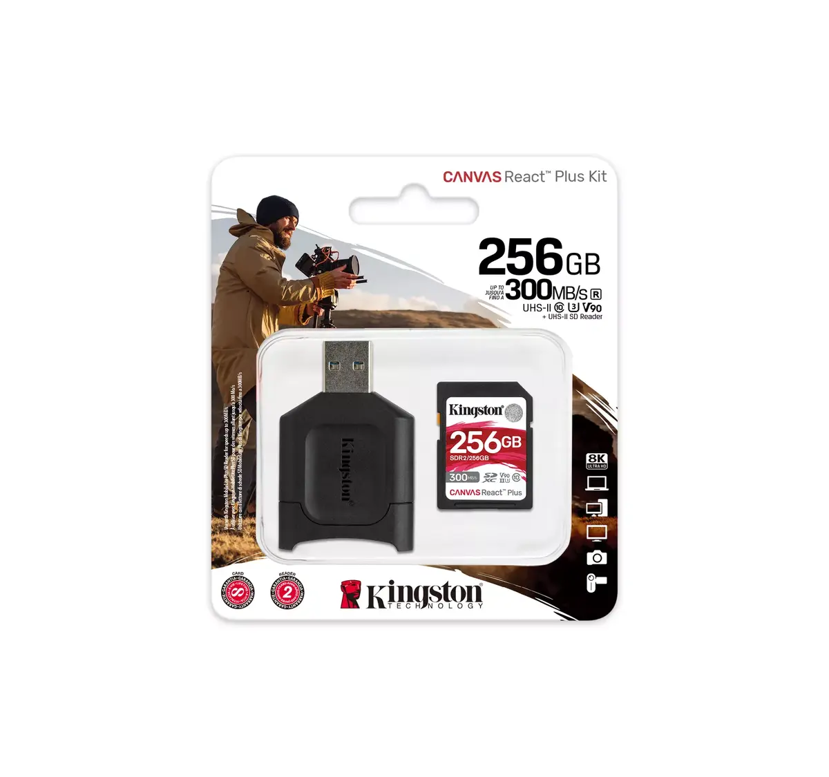 KINGSTON Canvas React Plus SD 256 GB UHS-II Photo 3