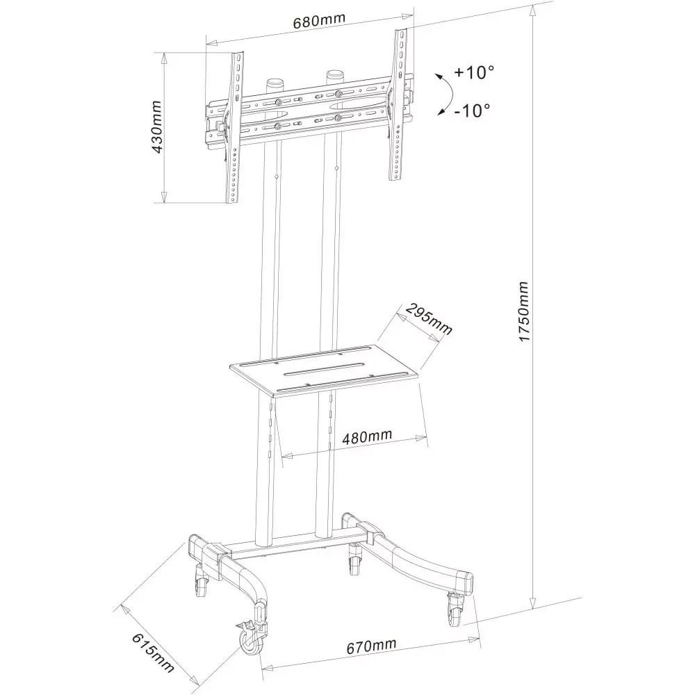 TV cabinet Techly ICA-TR23 Photo 3